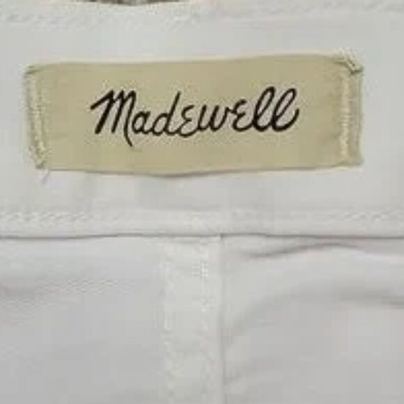 Madewell Women's Straight Leg Jeans - White - Picture 6 of 14